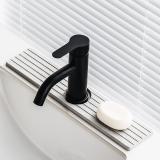 蛇口吸水マット、40x10cm水槽水切りトレー、石鹸置き 無石綿 急速乾燥石マット（ライトグレー）